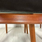1950s set of 5 vintage Danish teak dining chairs W2 by Hans J. Wegner for CM Madsen