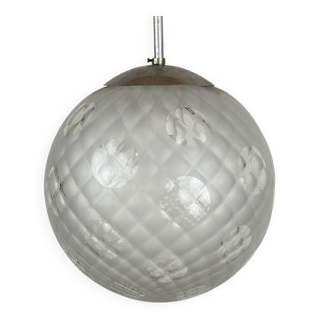 Suspension sphérique en verre de Murano, Italie années 1950