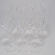Set of 6 champagne flutes