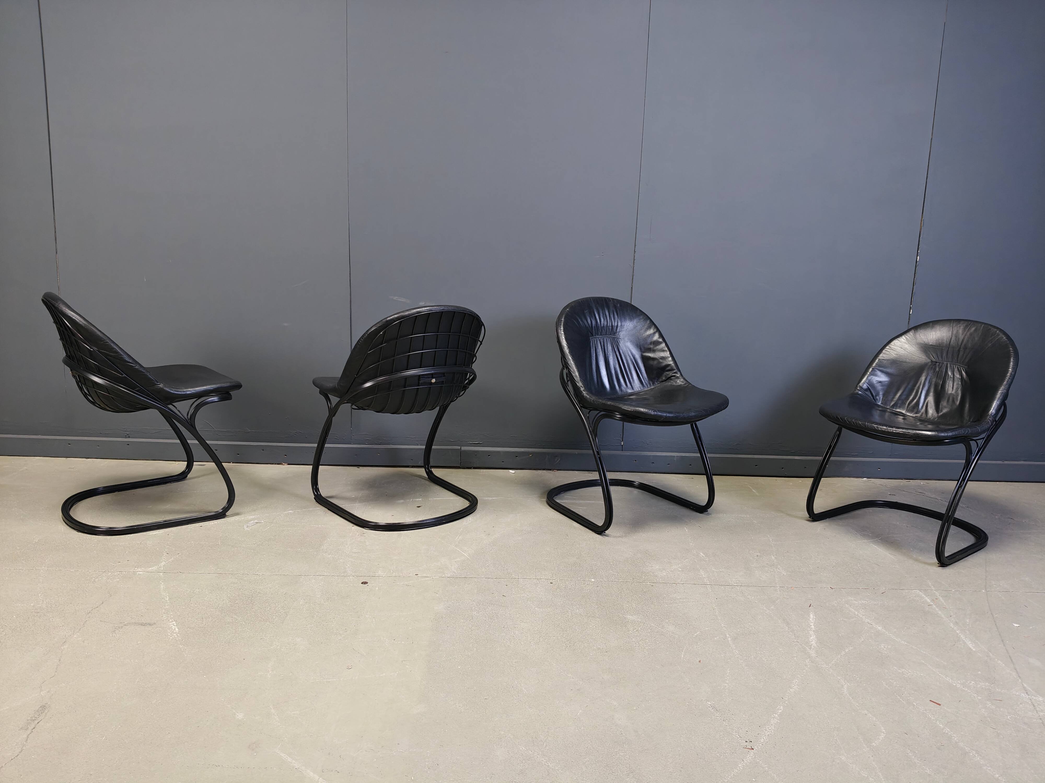 Gastone Rinaldi 'Pascale' dining chairs, 1970s - set of 4