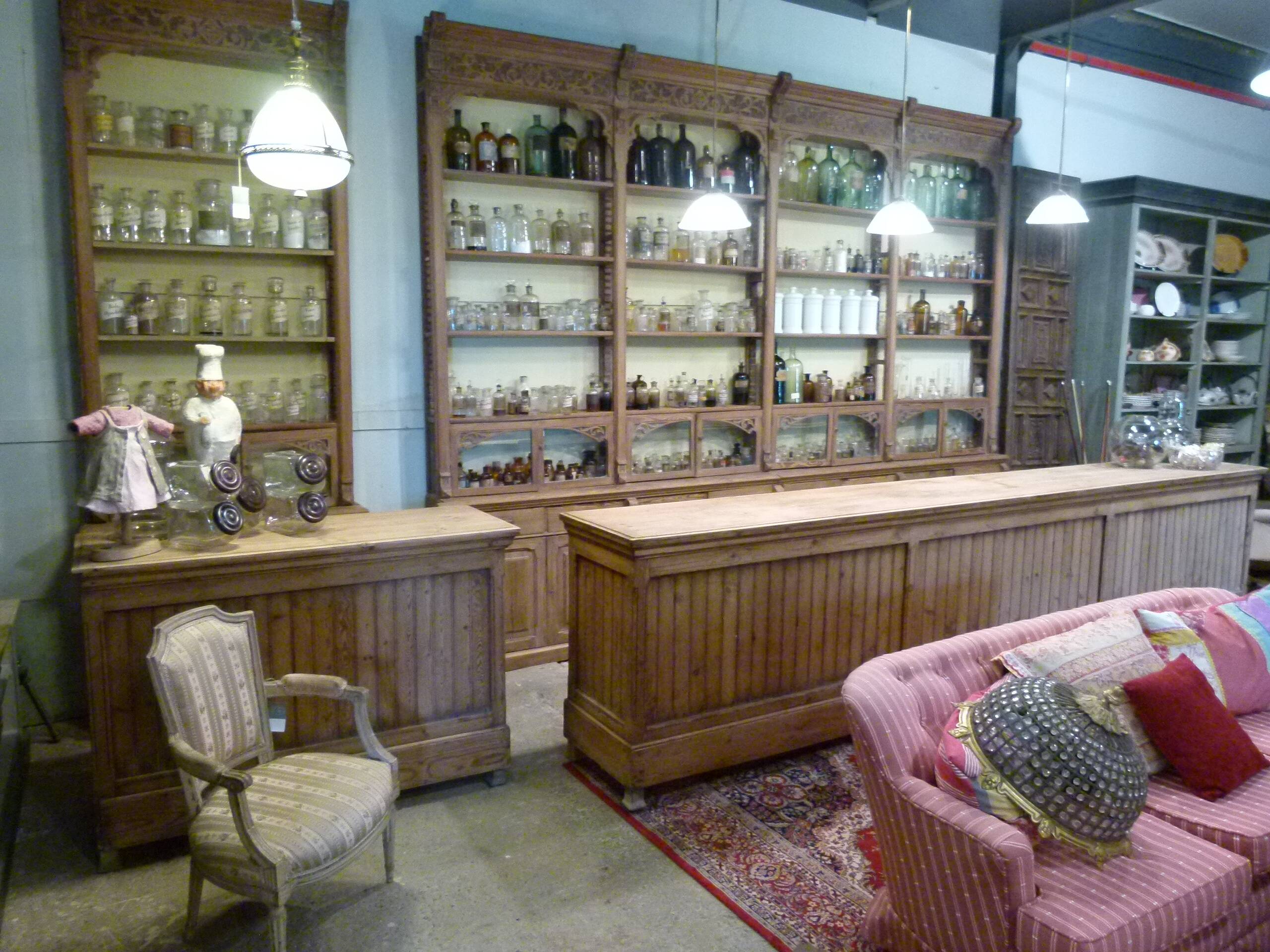 Early 20th century pharmacy window
