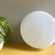 Minimalist white opaline glass pill flush mount ceiling or wall lamp