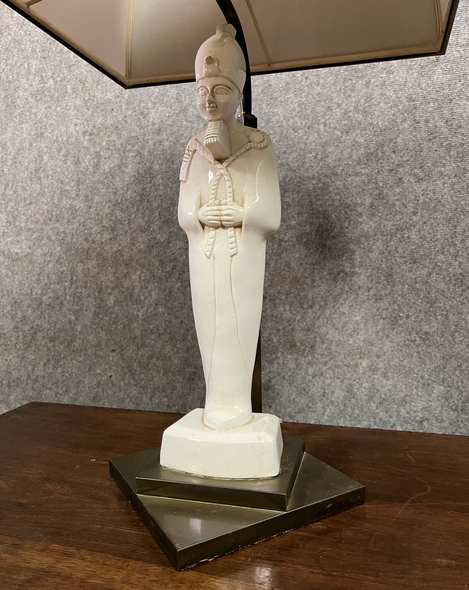 Large ceramic desk lamp i Italy circa 1975-1980