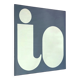 IO typographic mirror by Giuseppe Raimondi, 1970s