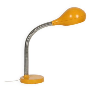 Lampe de bureau / lampe de table Temde / Eva Renée Nele "Type 32" / "Cobra" / design Space Age / Mid Century Modern / orange / années 1960 / années 1970