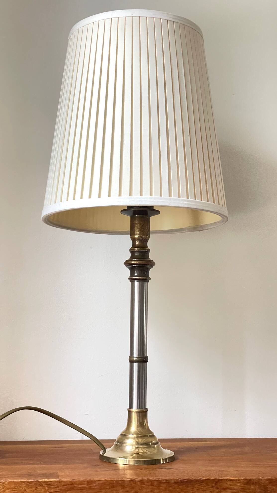 70s Steel and Brass LAMP