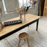 2m pine and oak farmhouse table