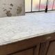 Oak and marble counter 1950