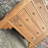 Art deco chest of drawers, vintage old furniture