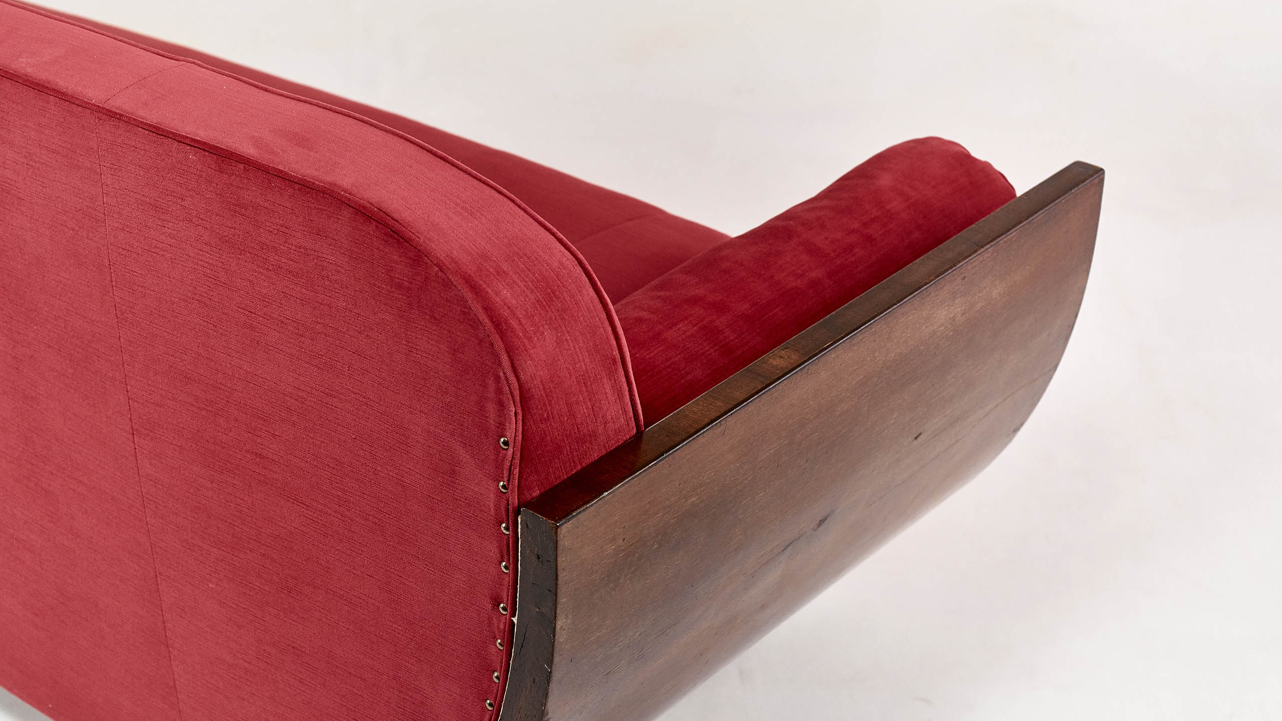 Gondole Art Deco period bench, France 1930