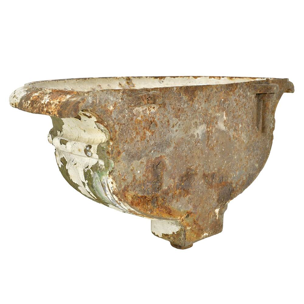 Pair of Medici cast iron wall-mounted basins