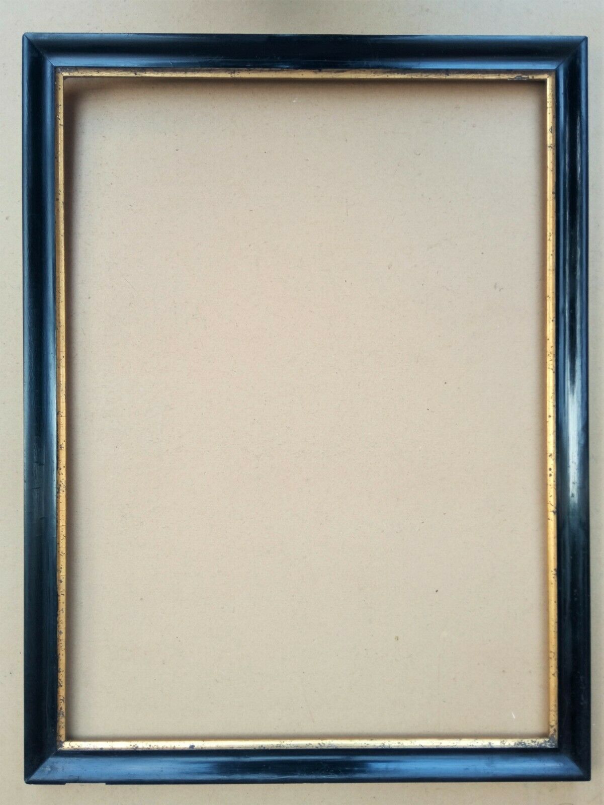 Black lacquered frame Napoleon III leaf 62.3 x 45.9 cm