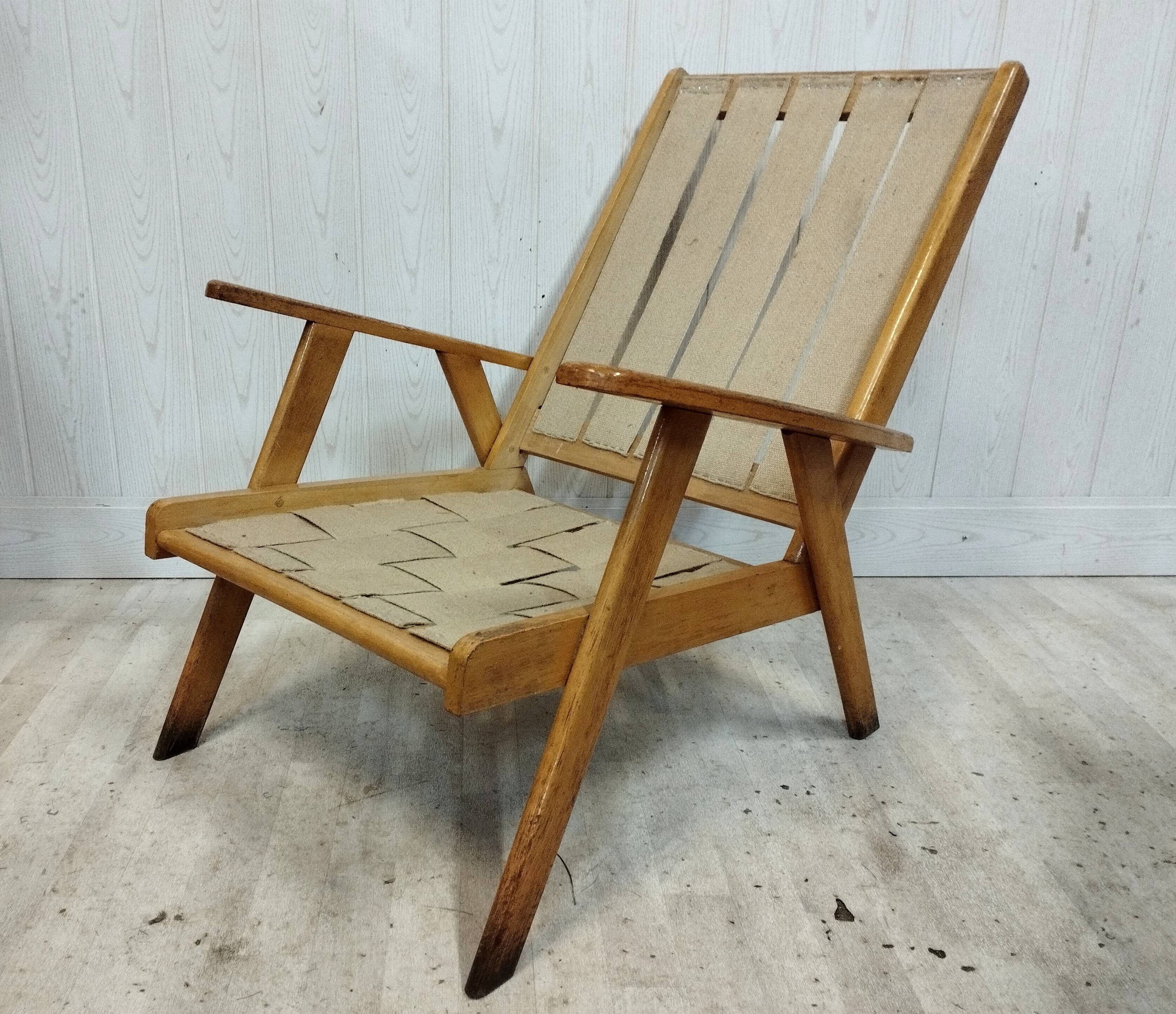 Vintage armchair compass feet