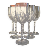 Set of 6 wine glasses