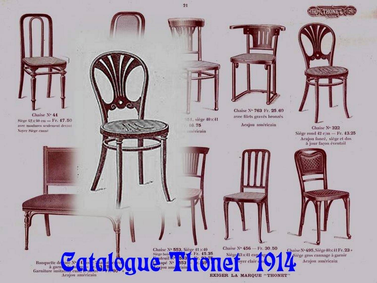 Two Thonet bistro chairs No. 322 from around 1910 - in perfect condition.