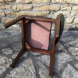 Wooden chair and skai