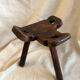Tripod stool folk art
