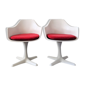 2 fauteuils pivotants 'Tulip' par Maurice Burke pour Arkana, Angleterre années 1960