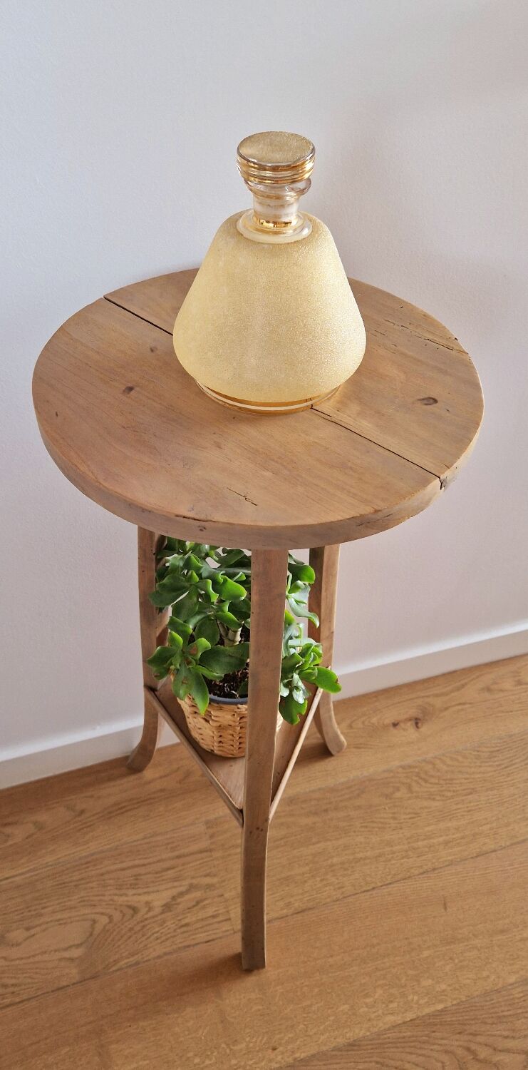 Old pedestal table driftwood