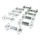 Set of 10 crystal knife holders Column shape identical to Baccarat