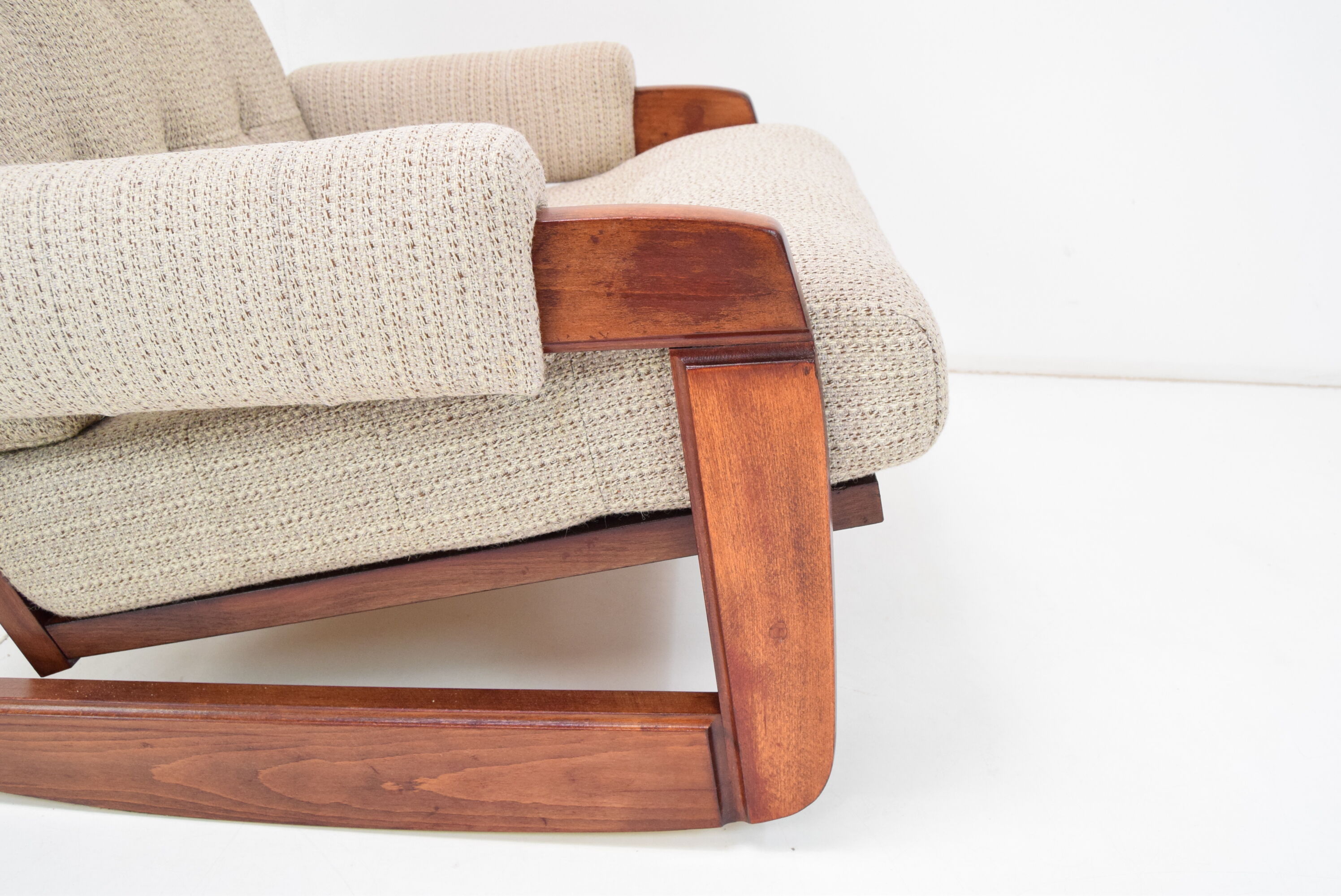 Pair of Mid-century Design Rocking Armchairs,1980's.