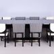 Large Art Deco Chrome and Black Glass Extendable Dining Table, 1930s