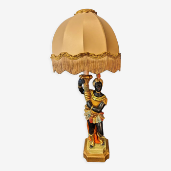 Lampe de table nubien vénitien en bois