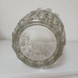 Vase en verre, motif "épis de blé"