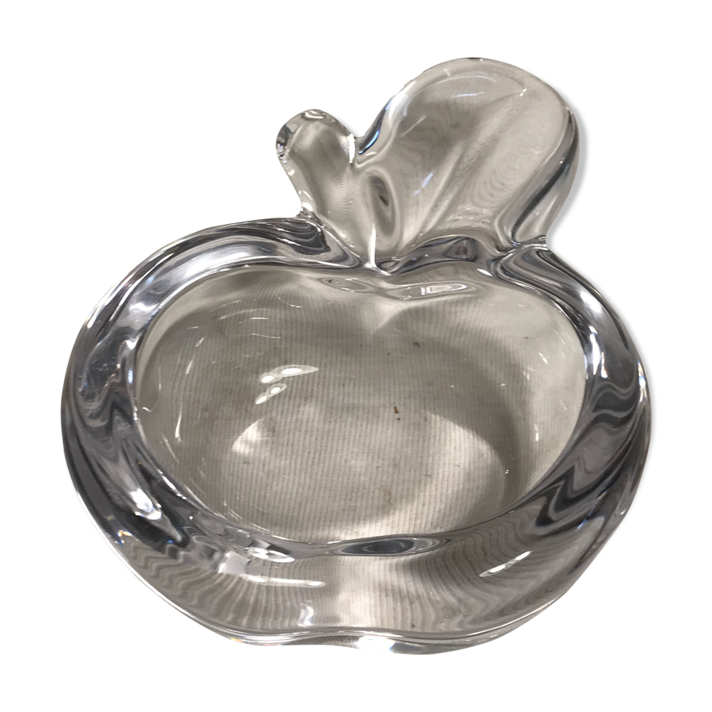 RARE Magnifique cendrier DAUM en cristal en forme de pomme vintage Made in France Années 1960 - France