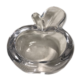 Cendrier cristal vannes France forme pomme vintage