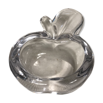 Cendrier cristal vannes France forme pomme vintage