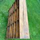 Antique wooden locker storage unit
