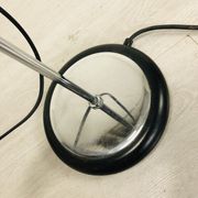 Grande lampe chromée