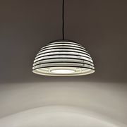 Chromed 1970s Pendant Lamp by Kazuo Motozawa for Staff