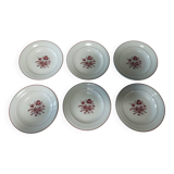 Villeroy & Boch Flora series of six soup plates