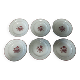 Assiettes creuses série de six Villeroy & Boch modèle Flora