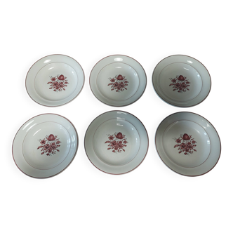 Villeroy & Boch Flora series of six soup plates