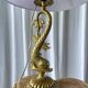 Lampe dauphin en bronze doré style Louis XV