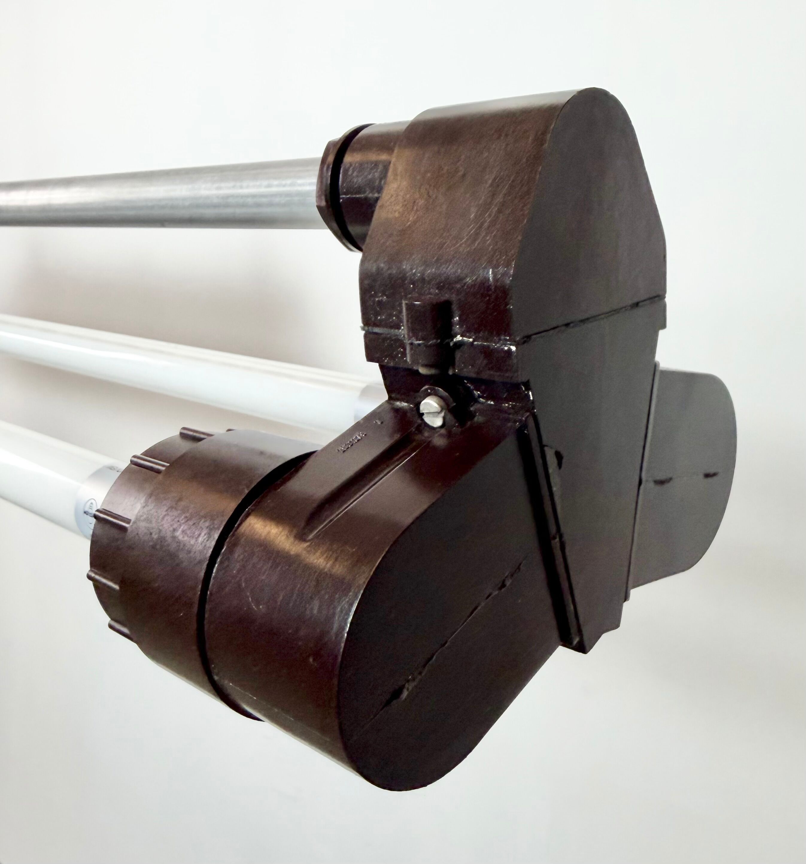 Industrial Silver Tube Light from Elektrosvit, 1970s