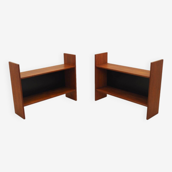 Set of two teak bookcases, Danish design, 1970s, production: Denmark