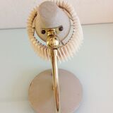 Bedside lamp with pleated day blinds, vintage 60