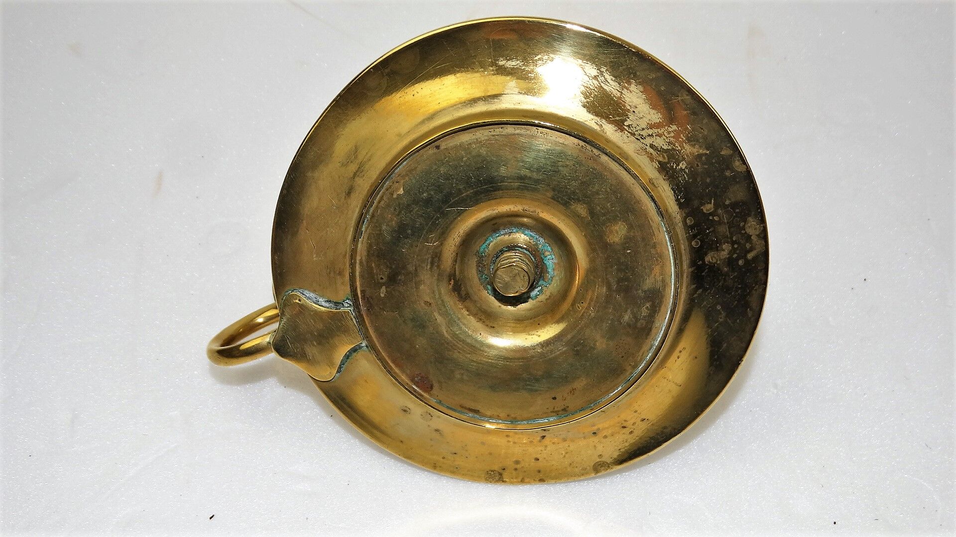 Bronze hand candlestick