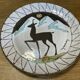 Decorative plate, ceramic XXth, Emile Masson, mountain décor, vintage