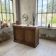 Oak and marble counter 1950