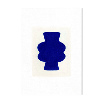 Abstract painting -Mood - Majorelle Blue - signed eawy