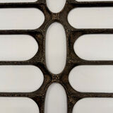 XXL wall sculpture in cast aluminium, 1970s Brutalist design.