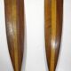 Pair of wooden oars