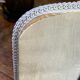 Velvet tabletop mirror