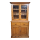 Two-body antique buffet in solid pine – glazed dresser – country style