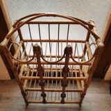 Wicker rattan shelf
